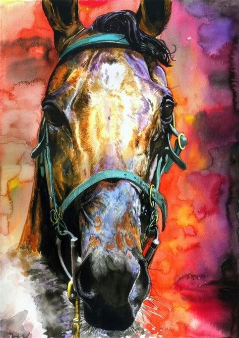 Pin By Nancy Panich On The Beauty Of Horses Watercolor Horse