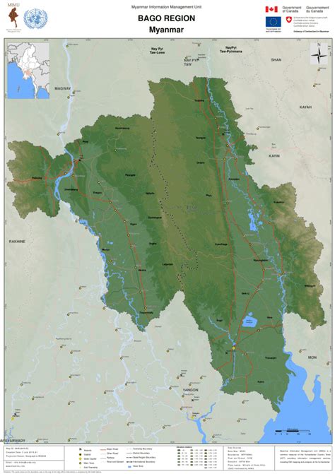 Bago Region Myanmar As Of 3 July 2015 Myanmar Reliefweb