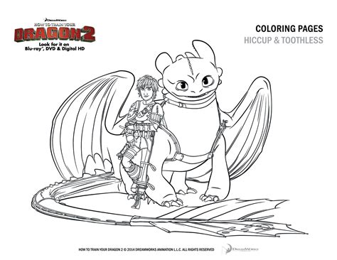 How To Train Your Dragon 2 Coloring Pages Toothless