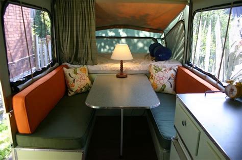Pin By Ginette Smith On Camping Camper Interior Popup Camper Tent