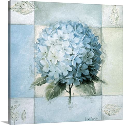 Blue Hydrangea Study Ii Wall Art Canvas Prints Framed Prints Wall
