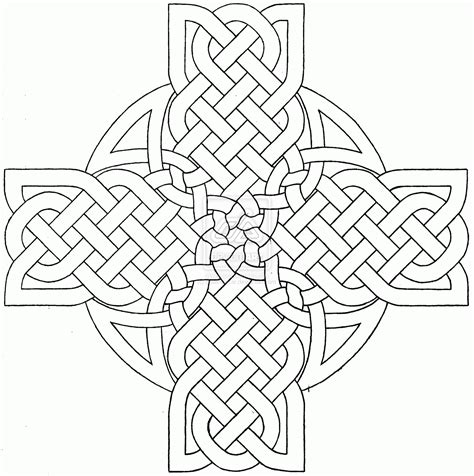 Celtic Cross Mandala Coloring Pages Clip Art Library