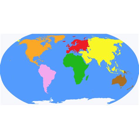 Globe With Continents Free Svg