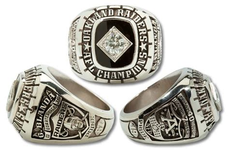 1967 Oakland Raiders Afl Championship Ring Rings Championship Rings