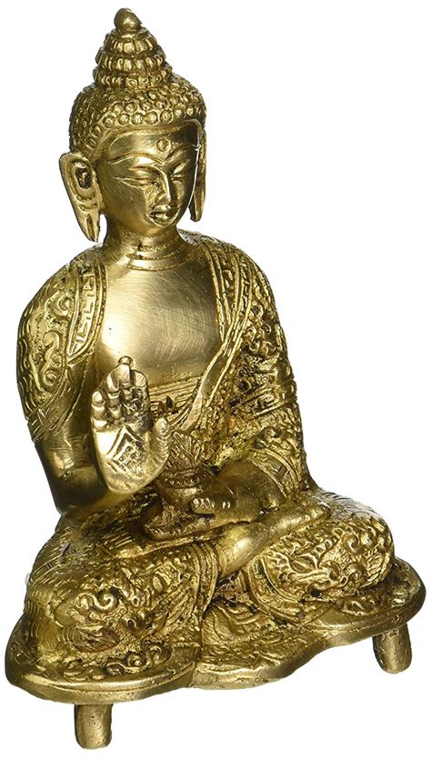 5 Meditating Buddha Brass Statue In Brass Handmade Made In India