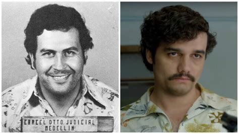 PortrÆt Narkobaronen Pablo Escobar Fra Fattig Bondedreng Til Kongen Af