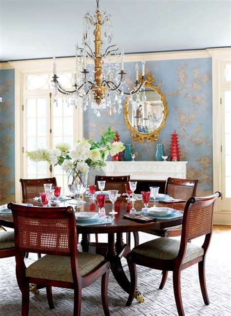 Gracie Wallpaper French Country Dining Room Dining Room Wall Decor