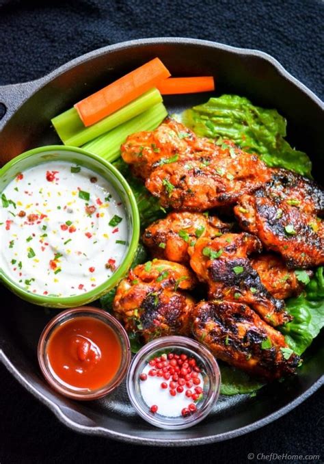 Nekked, mild, hot, hotter' n hell, bbq. Super Bowl Game Day Baked Wings with Yogurt Ranch Dip | Buffalo chicken wings, Chicken wing ...