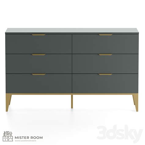 Om Mister Room Chest Of Drawers Diamond Dm19 Sideboard And Chest Of Drawer 3d Model