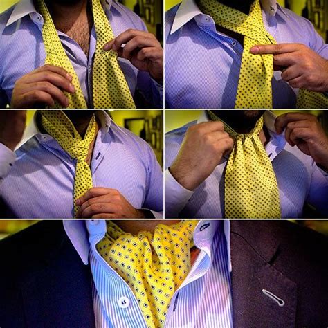 How To Tie A An Ascot Without It Coming Undone Video Scarf Men Well