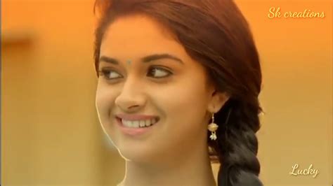 Keerthi Suresh Cute Smile Beauty Whatsapp Status Youtube