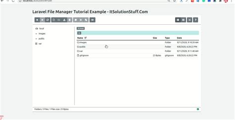 Laravel File Manager Tutorial Step By Step Itsolutionstuff Hot Sex Picture