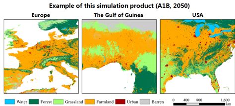 Global Land Use And Land Cover Change Lucc Simulation Product At A 1