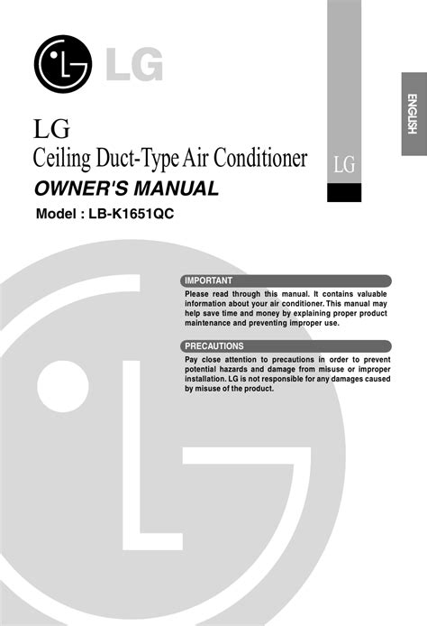 Lg Ceiling Duct Type Air Conditioner Manual Bios Pics