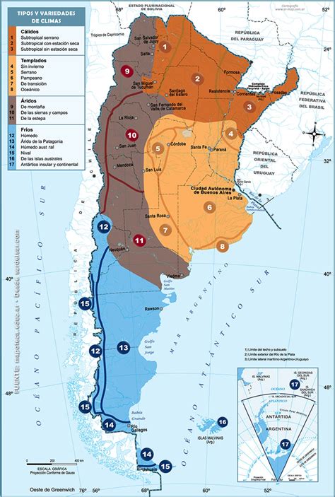 Los controles a la derecha animan el mapa. Argentina Maps • El Sur del Sur