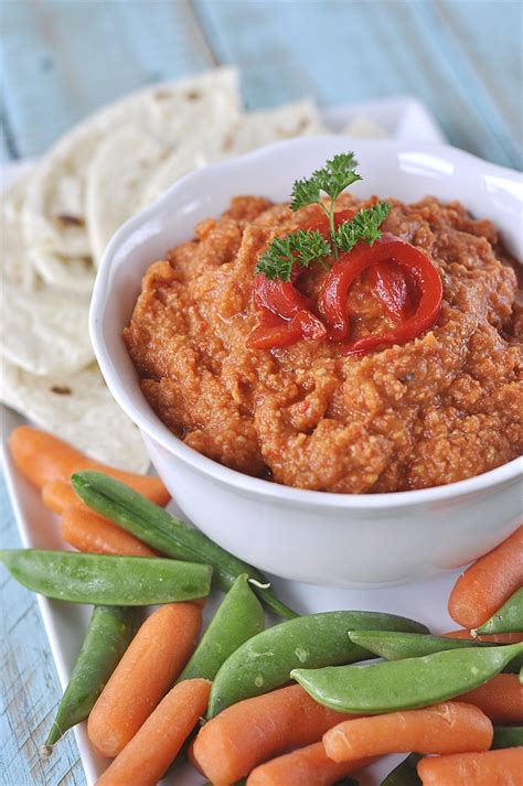 Roasted Red Pepper Hummus Your Homebased Mom