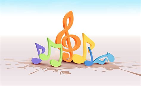 Free Download Hd Wallpaper Colorful Musical Notes 2 Musical Notes