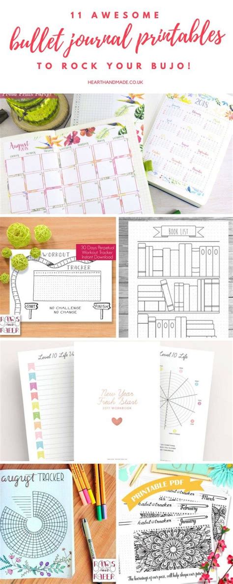 11 Awesome Bullet Journal Printables To Rock Your Bujo Bullet