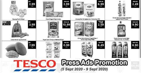 Tesco Press Ads Promotion 5 September 2020 9 September 2020