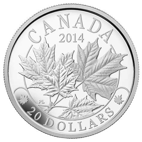 2014 1 Oz Fine Silver Coin Majestic Maple Leaves The Coin Shoppe