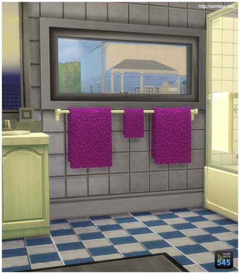 Fluffy Towel Rack At Simista Sims 4 Updates Fluffy Towels Sims 4 Sims