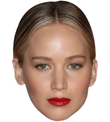 Celebrity Big Head Jennifer Lawrence Lipstick Celebrity Cutouts