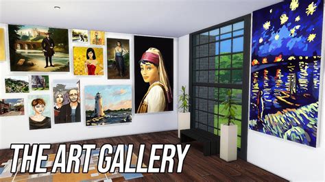 The Art Gallery Sims 4 Speed Build Cc Free Youtube