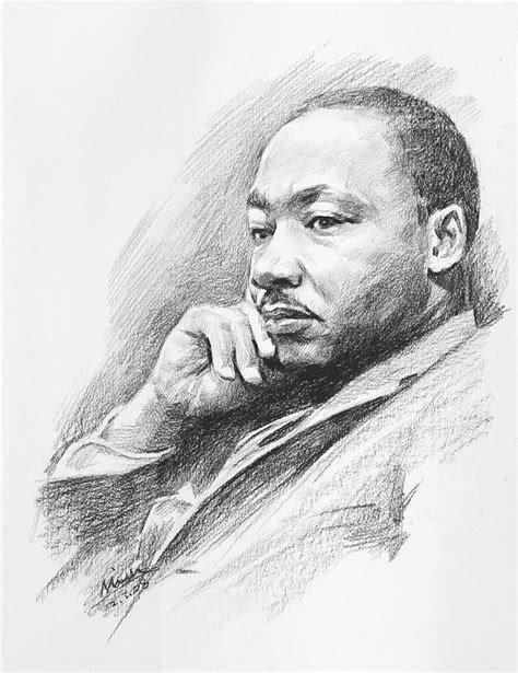 After his assassination, he was memorialized by martin in the spring of 1968, a labor strike by memphis sanitation workers drew king to one last crusade. Portrait Of Martin Luther King Jr. Drawing by Mei He