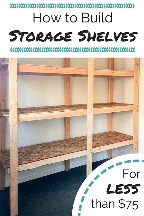 Diy garage storage shelves plans. How to Build Storage Shelves for Less than $75 - The ...