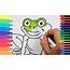 How To Draw A Frog  Drawing Coloring Pages Animals For Kids