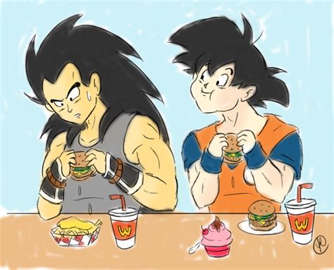 Raditz And Goku By Budgies On Deviantart