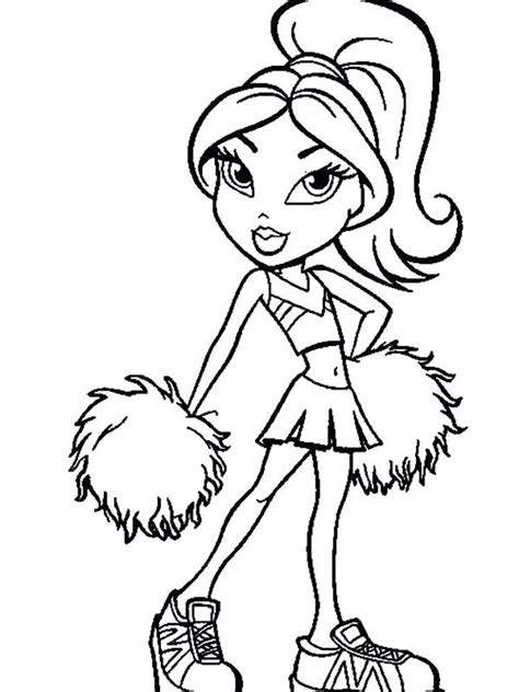 Barbie Coloring Pages Cheerleader Pdf Printable Do You Like Watching
