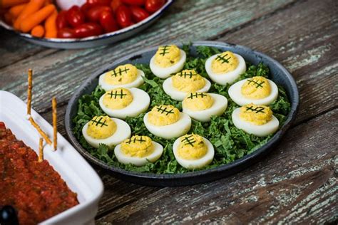 Football Deviled Eggs From Everyday Good Thinking The Official Blog Of