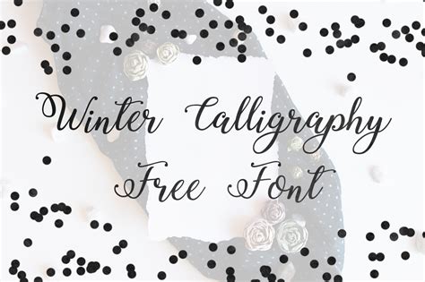 Dlolleys Help Winter Calligraphy Free Font