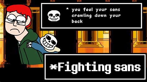Playing Undertale Fighting Sans Youtube