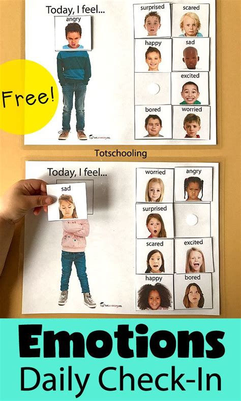 Today I Feel Daily Emotions Activity Free Printable Of The Day