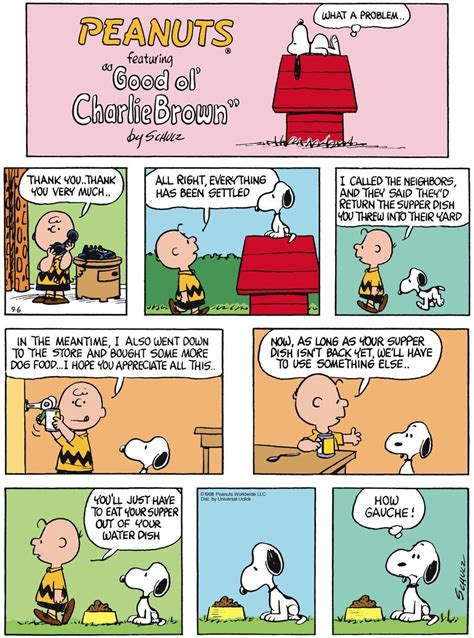 Peanuts By Charles Schulz For September 06 2015 Snoopy Cartoon