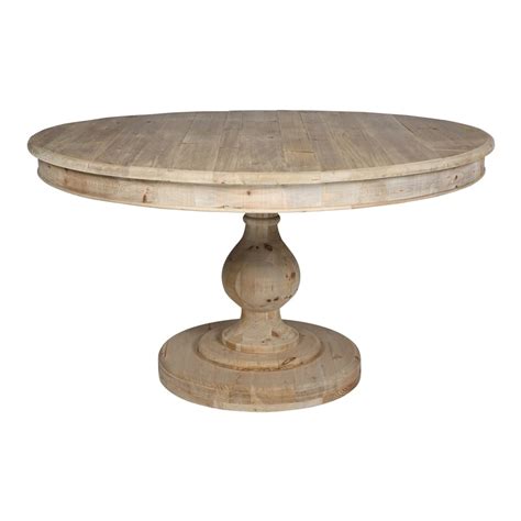 Moes Home Collection Leonardo Reclaimed Pine Round Dining Table At