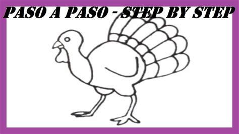 Como Dibujar Un Pavo Paso A Paso L How To Draw A Turkey Step By Step