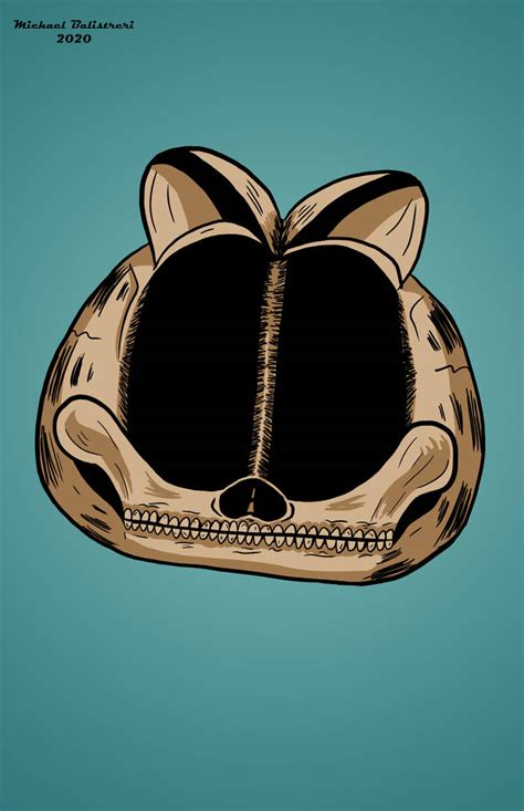 Garfield Skull By Blacksnowcomics On Deviantart