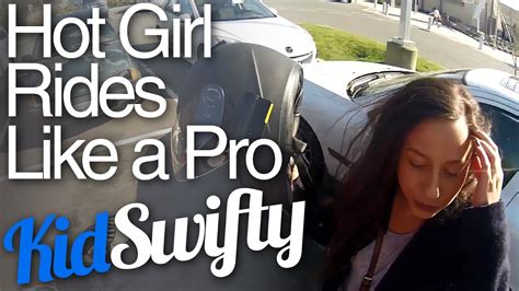 Hot Girl Rides Like A Pro Youtube