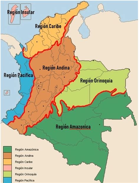 Que Son Y Cuales Son Las Regiones De Colombia