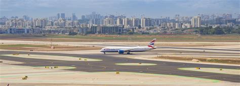 British Airways Aircraft Airplane In Ben Gurion Airport Tel Aviv