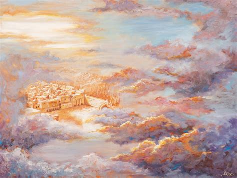 Jewish Art Heavenly Jerusalem Kosel Kotel Painting Israel Etsy