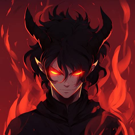 Crimson Horned Demon Anime Demon Pfp Aesthetics Image Chest Free