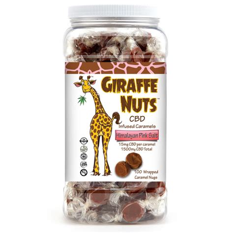 Giraffe Nuts Himalayan Pink Salt Bulk Bin 100 Pieces 1500mg Giraffe Nuts Best Cbd And Thc