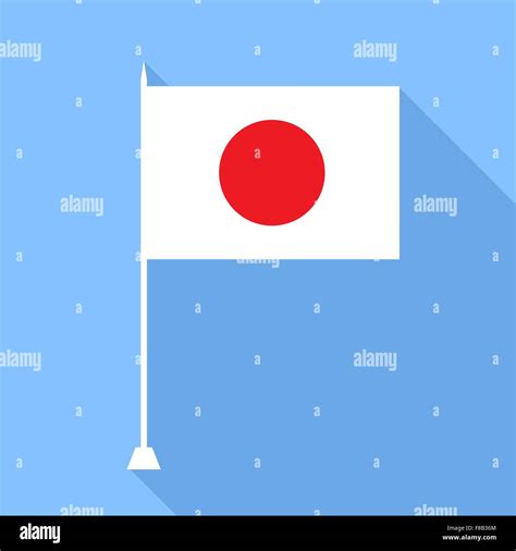 Flag Of Japan Vector Illustration Stock Vector Image And Art Alamy