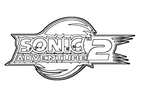 Sonic Adventure 2 Logo Lineart By Skylight1989 On Deviantart