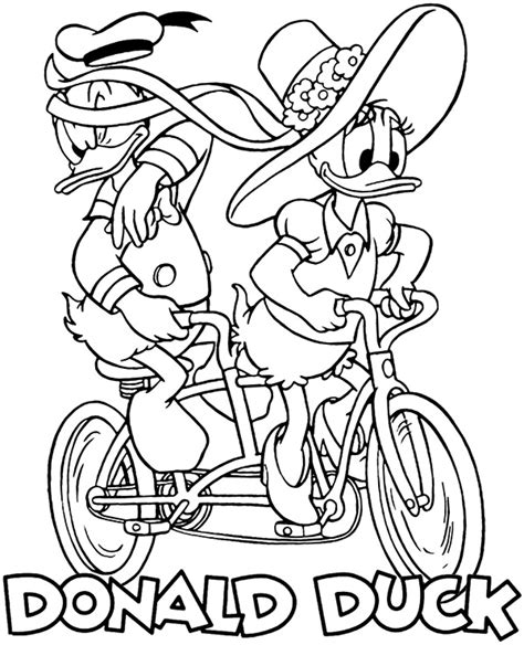 Donald Daisy Duck Coloring Pages