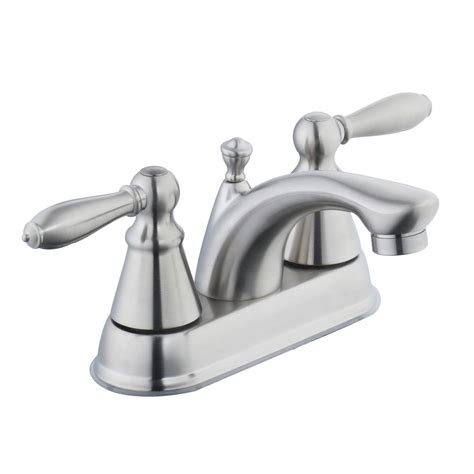 Glacier bay bathroom faucets are stocked by one of the country's biggest home improvement stores. Glacier Bay 2500 Series 4 in. Centerset 2-Handle Bathroom ...